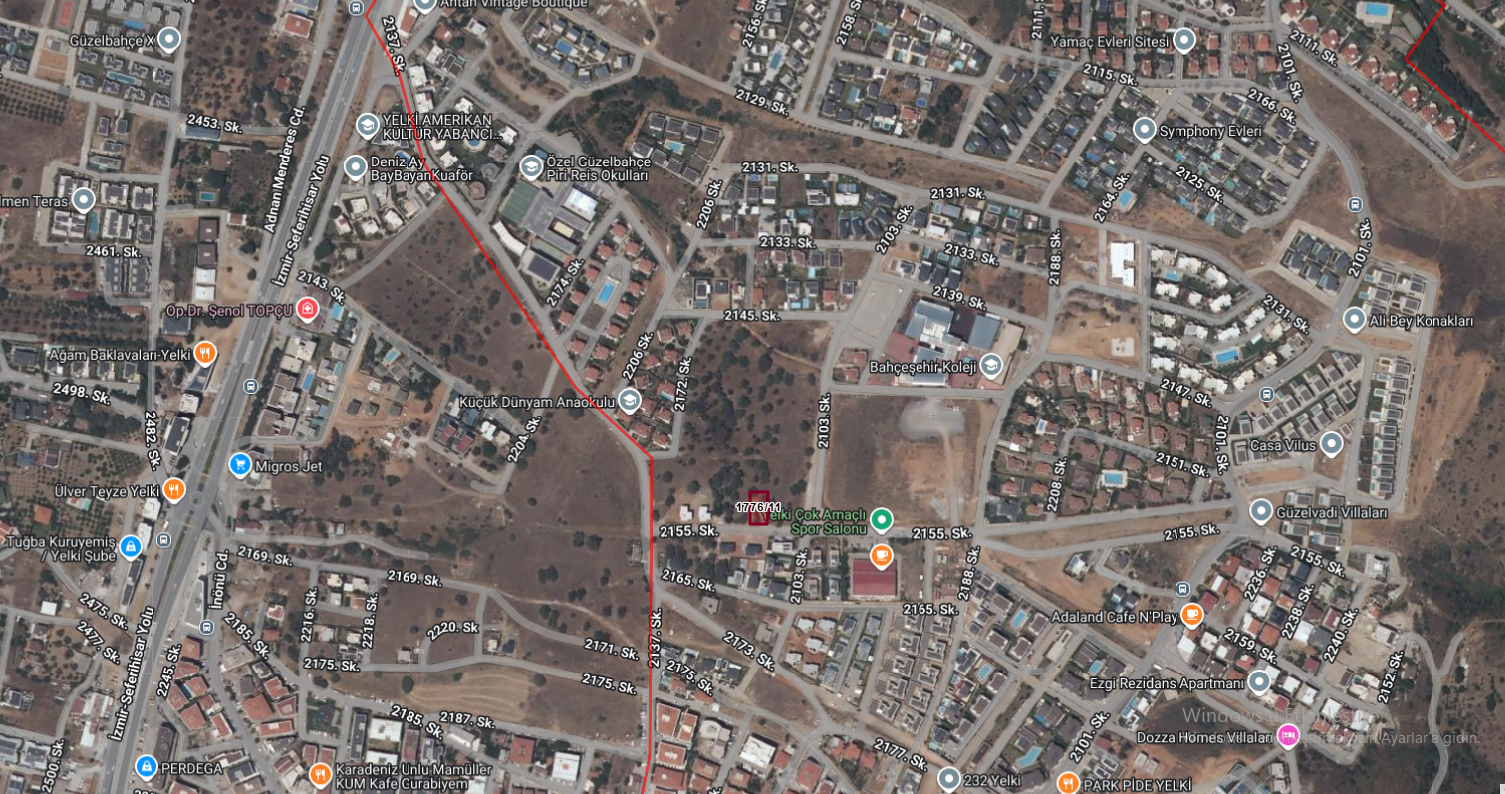GÜZELBAHÇE'DE 500M2 İMARLI ARSA