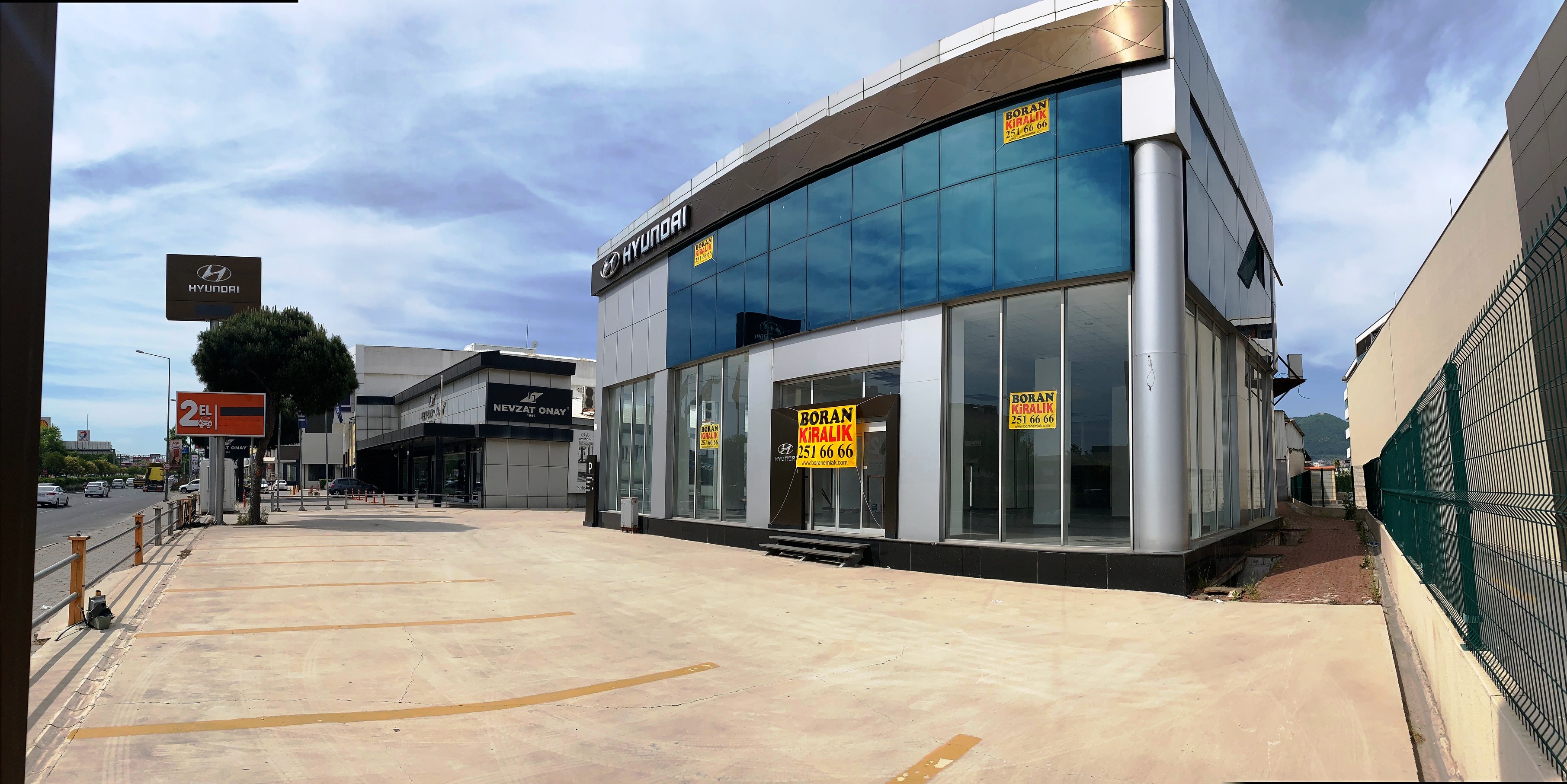 gaziemir akçay anacadde'de,otomotiv işine uygun, toplam 3.000m2 kiralık işyeri