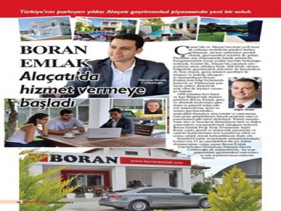 Boran Emlak Alaçatı'daki yeni ofisinde hizmet vermeye başladı.