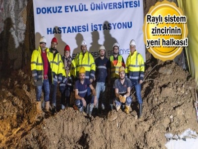 İZMİR NARLIDERE METROSU'NDA ÜÇÜNCÜ İSTASYONA ULAŞILDI!