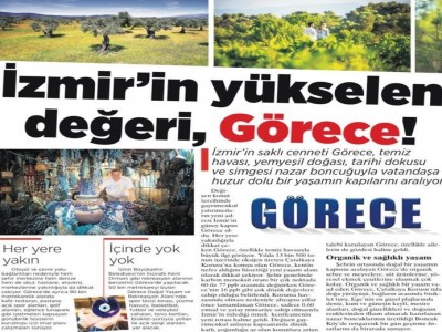 İZMİRİN YÜKSELEN DEĞERİ GÖRECE